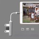 USB хъб адаптер Type-C MRG MGL232, 4x USB, USB 3.0, Multiport 4 в 1, съвместим Macbook, Ipad и Android, ултра тънък, сребрист