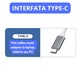 USB хъб адаптер Type-C MRG MGL232, 4x USB, USB 3.0, Multiport 4 в 1, съвместим Macbook, Ipad и Android, ултра тънък, сребрист