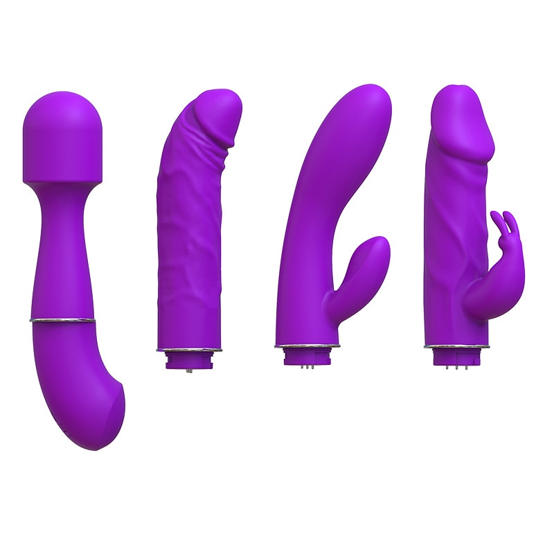 Set 4 vibratoare, culoare mov