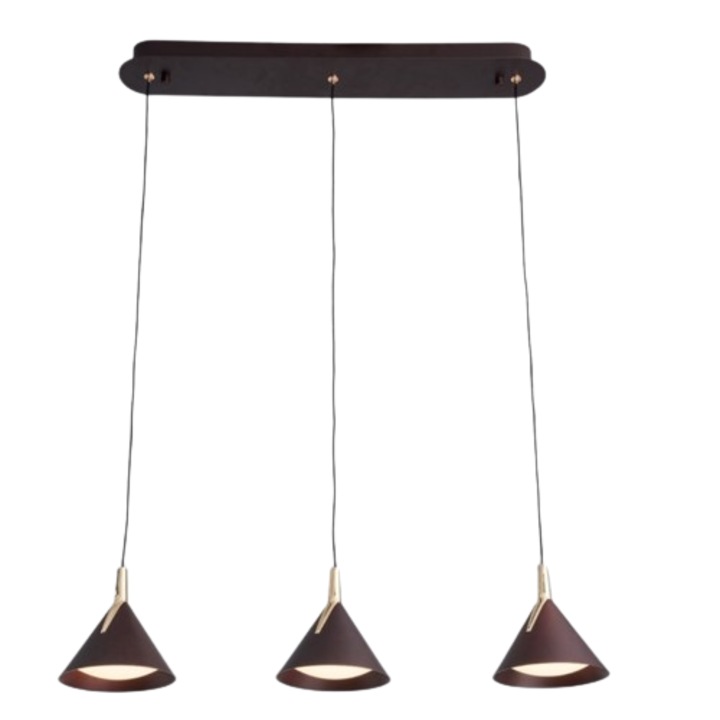 LED полилей Gemini кафяв 24W/1900LM 3000K-6500K