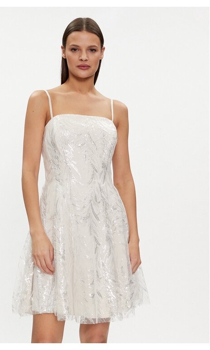 Дамска рокля, Rinascimento, 30489, Екрю, Полиестер