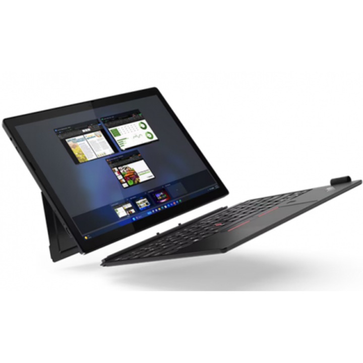 Laptop Lenovo ThinkPad X12 Detasabil, 12.3" Full HD+ Touchscreen, Intel® Core™ Ultra 7 164U pana la 4.8 GHz, 32 GB RAM LPDDR5x, 1 TB SSD, Intel Graphics, Windows 11 Pro, Black LPDDR5x