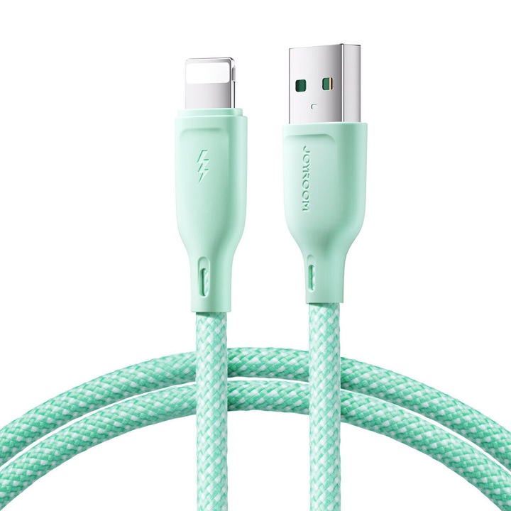 Cablu de date JOYROOM KALODIO SA34-AL3, USB-A / Lightning, 3A, 1m, verde