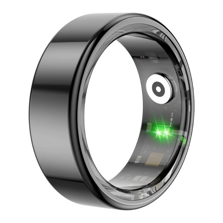 Смарт фитнес пръстен Colmi R02, Размер 12, Диаметър 21,3 мм, IP68, 17 mAh, Bluetooth 5.0, Черен