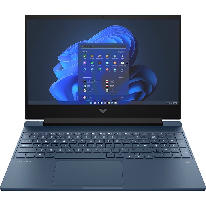 HP Gaming laptop, 15.6" FullHD, AMD Ryzen 7 5800H, 16 GB, 1TB SSD, NVIDIA GeForce RTX 3050 Ti, 4 GB, Windows 11 Home, Török billentyűzet, Sötétkék