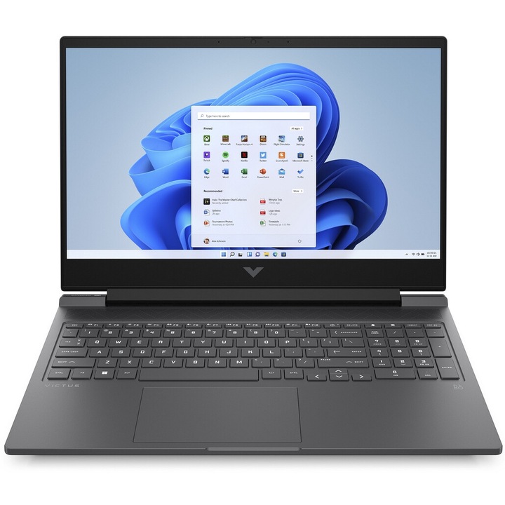 HP Gaming Laptop, 16.1" QHD, Intel Core i7-13700H, 16 GB, 1TB SSD, NVIDIA GeForce RTX 4060, 8 GB, Windows 11 Home, Nemzetközi billentyűzet, Fekete