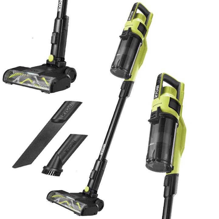 Aspirator vertical Ryobi ONE+, RSV18BL-0, fara sac, filtru HEPA, 18V, 0.8l, galben/negru