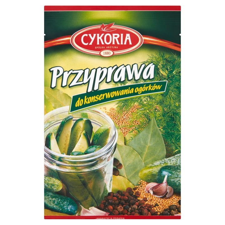 Condiment Cykoria, pentru conservarea castravetilor, 45g