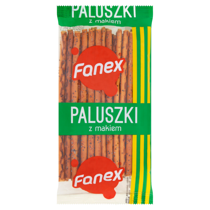 Grisine cu mac, Fanex, 100 g, gustare crocanta, perfecta pentru petreceri