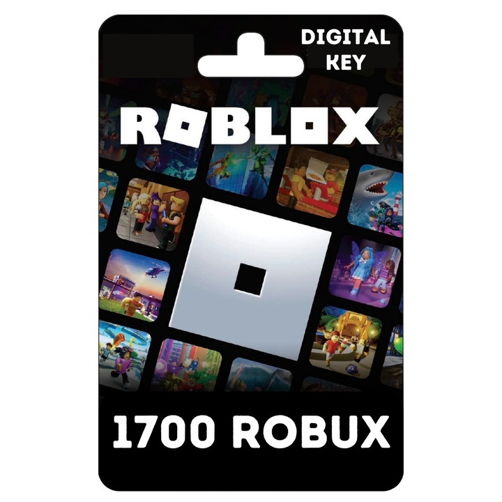 Card Joc Roblox 1700 Robux Key PC ( Activare Instant ) - eMAG.ro