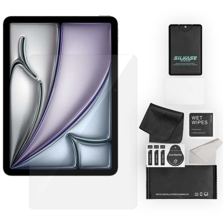 SILKASE fólia Apple iPad Air 13'' (2024) készülékhez, elülső védelem, megújuló szilikon