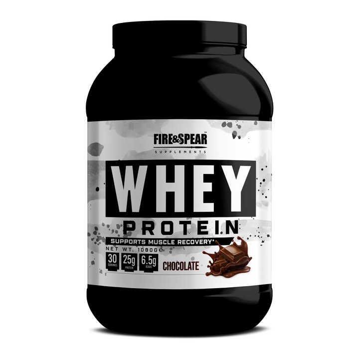 Fire & Spear Suplimente Proteine din zer cu aroma de ciocolata fara gluten 2 kg