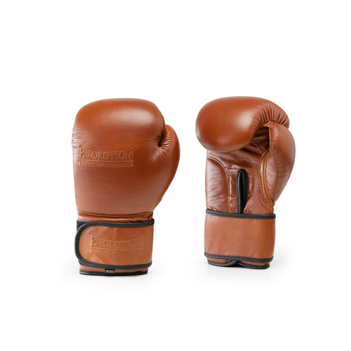Bokszkesztyű, Evolution, Retro Tan, természetes bőr, barna, 12oz
