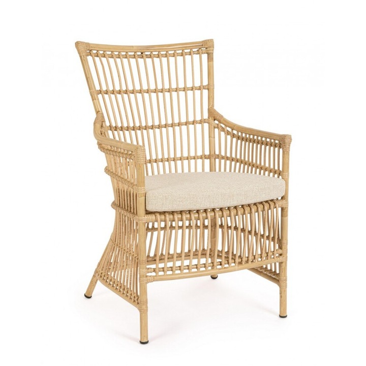 2 db Adelma natúr alumínium szék készlet 57x66x95 cm