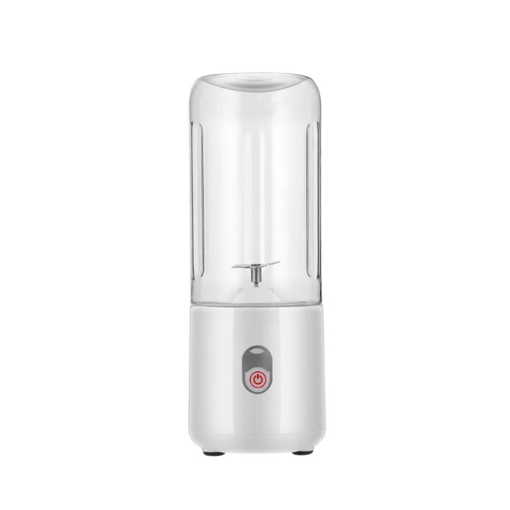 Blender Clatronic, Smoothie Maker, 600 ml, 4 lame otel inoxidabil, compact si puternic, recipient To Go cu capac, fara BPA, baza antiderapanta, lavabile in masina de spalat vase, usor de curatat, alb
