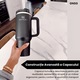 Cana Termos Stanley Quencher H2.0 Flowstate din Otel Inoxidabil, Durabilitate Extrema, Izolatie Eficienta, Design Ergonomic, Material Premium, 1180ml, Negru