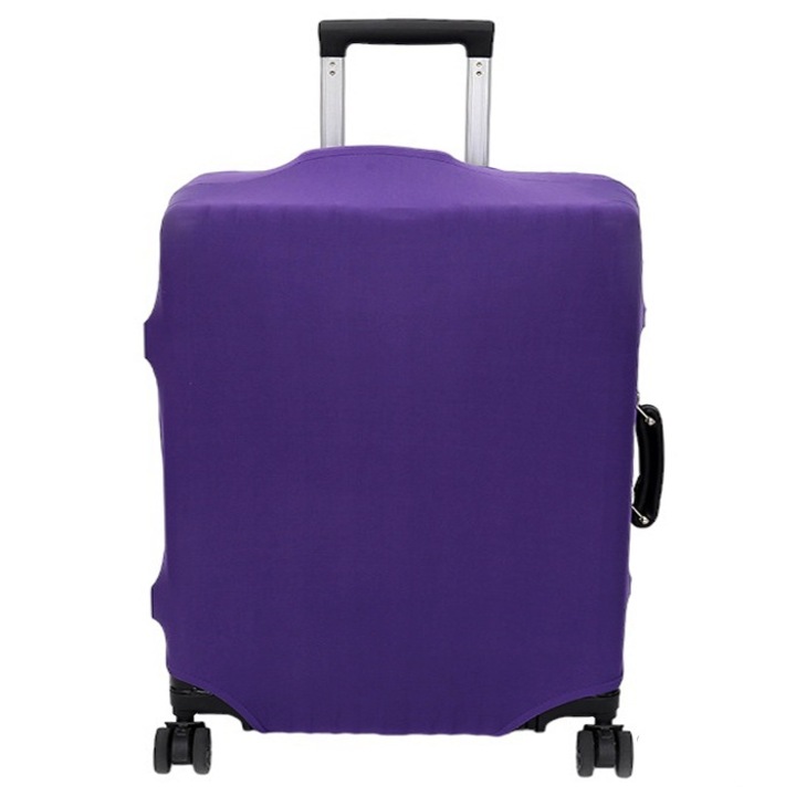 Husa elastica NINI pentru protectie Troler sau Valiza, Marimea S ajustabila, culoare Mov AK4800