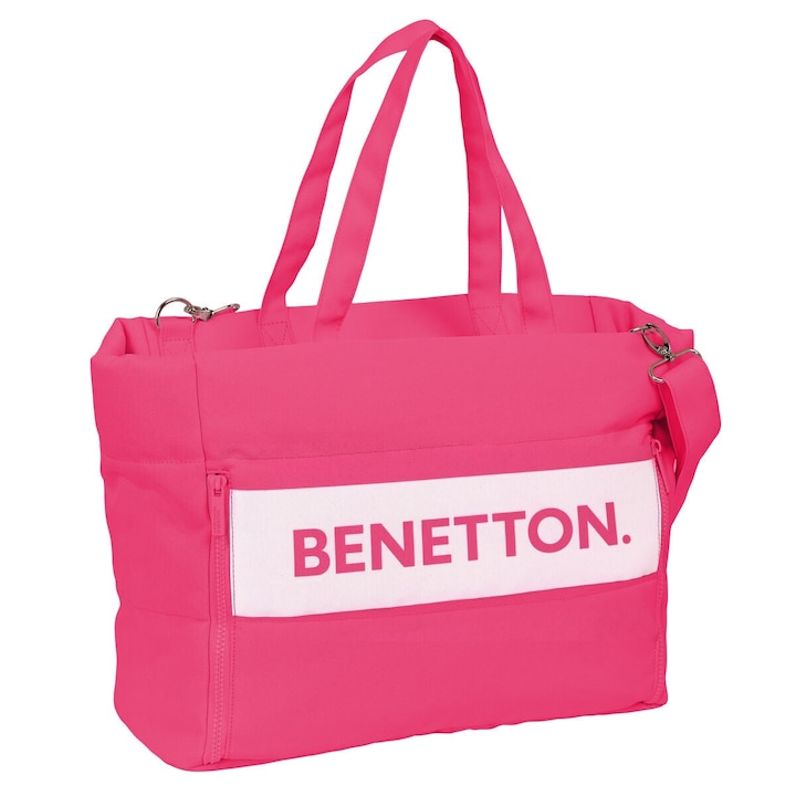 Куфарче за лаптоп Benetton Raspberry Fuchsia (54 x 31 x 17 cm)