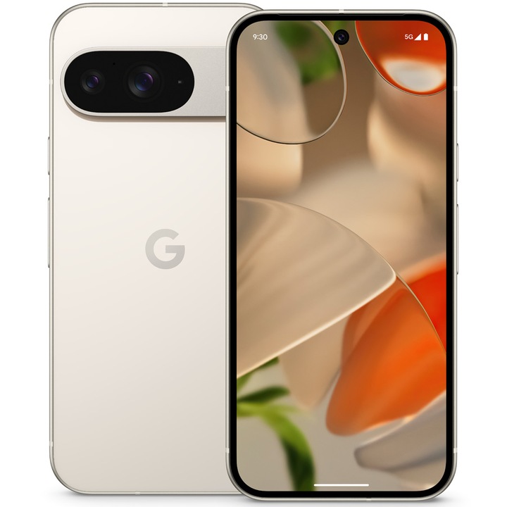 Мобилен телефон Google Pixel 9, 128GB, 12GB RAM, 5G, Porcelain