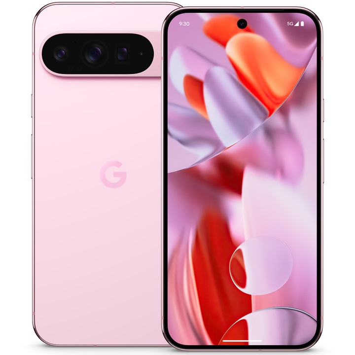 Мобилен телефон Google Pixel 9 Pro XL, 256GB, 16GB RAM, 5G, Rose Quartz