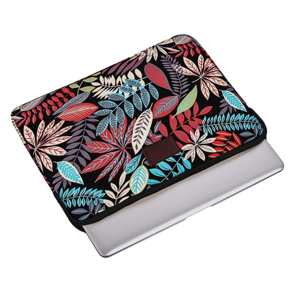 Husa pentru depozitare laptop, Zola, din poliester, diagonala pana la 14.2 cm, 33×22.5×2.5cm, multicolora