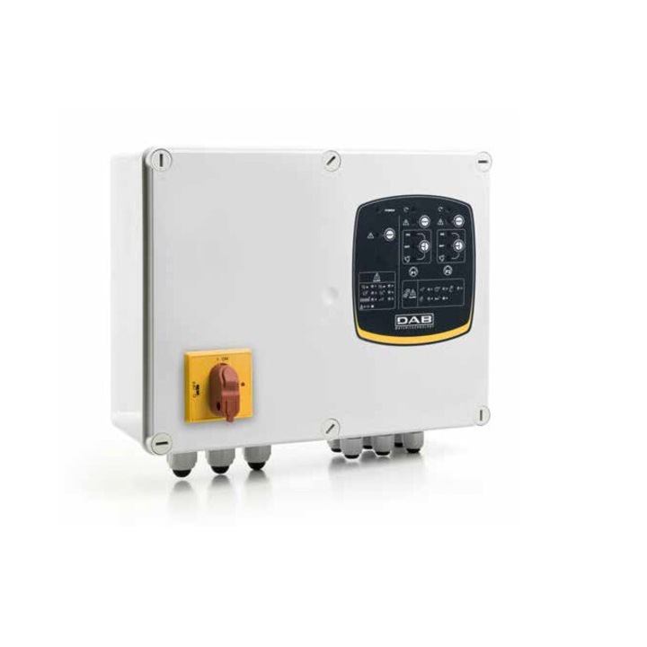 Panou electronic de control Ebox Basic 230/50-60 pentru protectia si functionarea automata a uneia sau a doua electropompe monofazate pentru aplicatii casnice