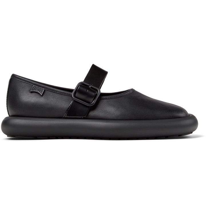 Camper, Balerini Mary Jane de piele Onda, Negru, 38