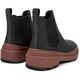 Camper, Ghete Chelsea de piele nabuc Brutus Trek 51787, Negru, 36