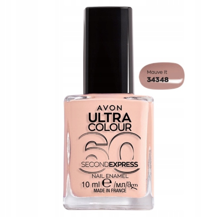 Lac de unghii Avon Mauve It, uscare rapida, efect 3 in 1, 60 secunde