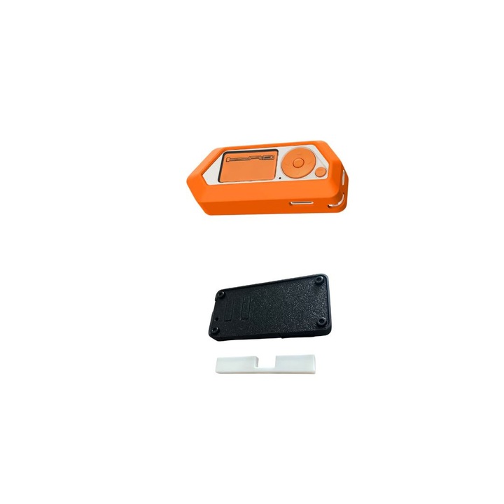 Husa Silicon Flipper Zero, Orange + Carcasa pentru Placa Wi-Fi cu Protectie Gpio, HardCase, Black