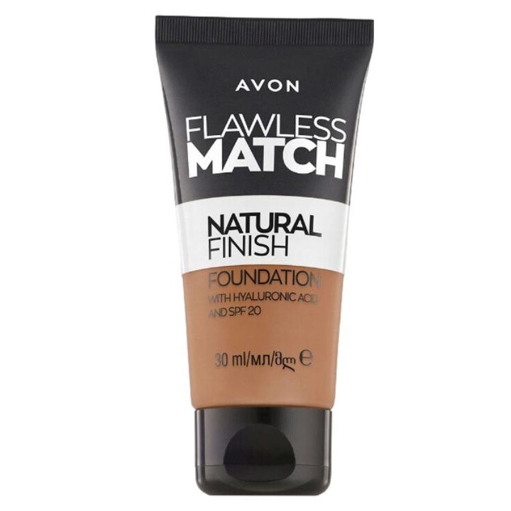 Fond de ten Avon Flawless Match, acoperire medie-completa, hidratare, SPF 20, 125G, warm ivory