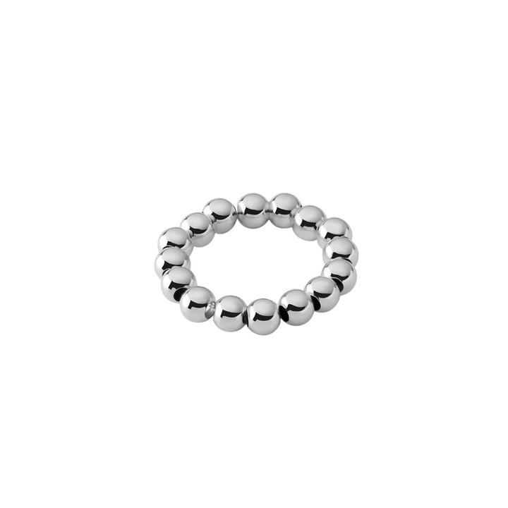 Inel elastic GIORRE argint, placat platina, universal