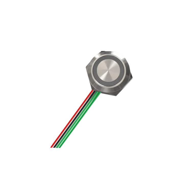 Buton Metalic Self-Reset, RGB, 3-6V, 22mm