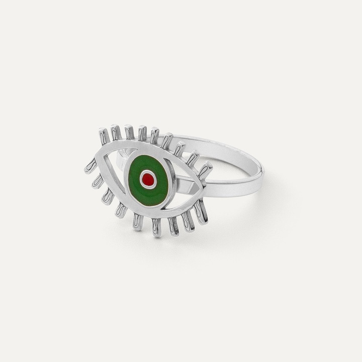 Сребърен пръстен, чакра на третото око, Сребрист