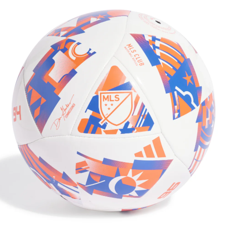 Футболна топка Adidas MLS Club, Размер 5, Бял/Червен