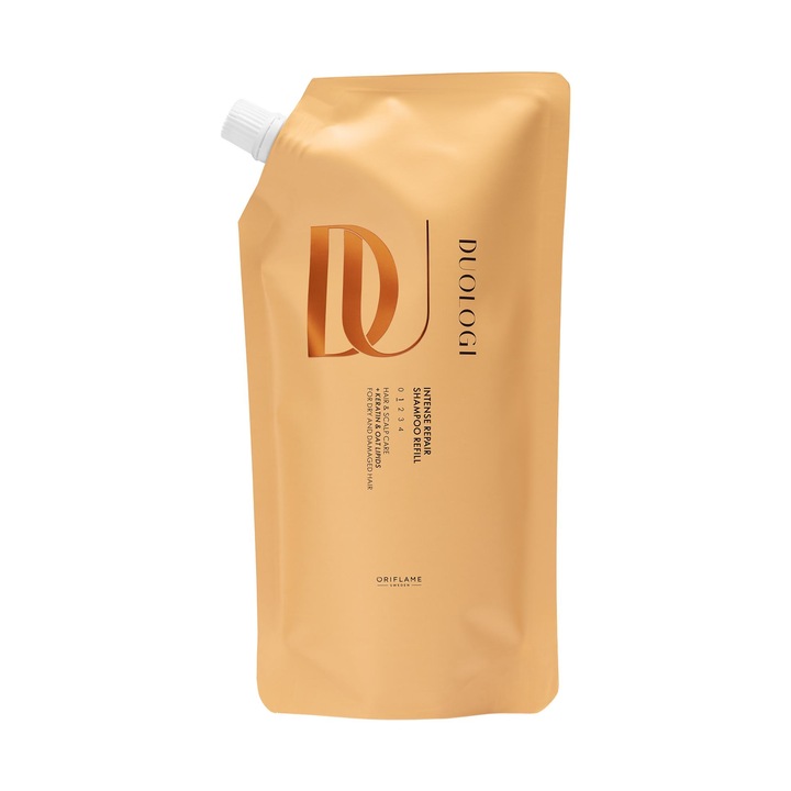 Sampon regenerant Oriflame DUOLOGI, keratina si lipide de ovaz, 500ml refill