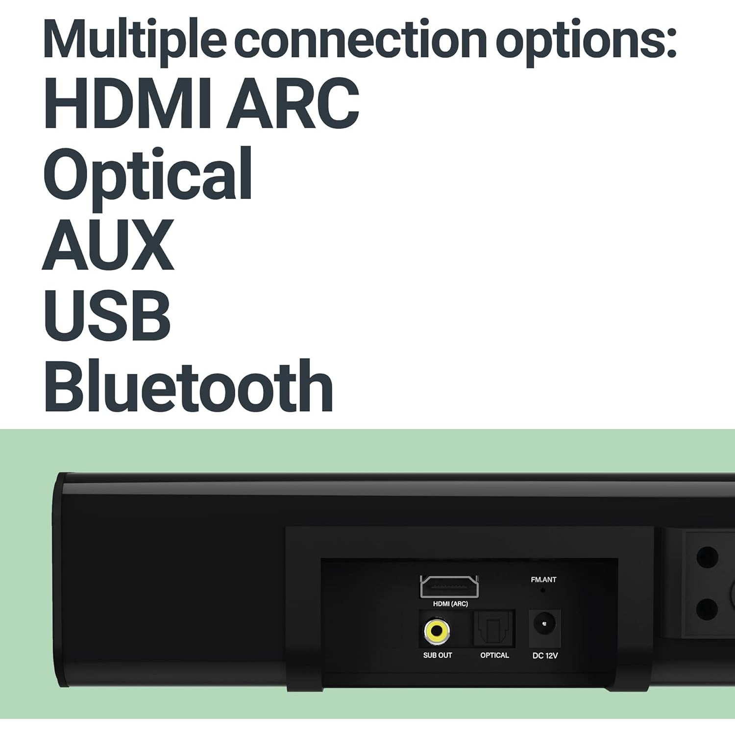 Soundbar Majority, K2, 2.1, Bluetooth, PC, Wireless, AUX, 150 W, negru