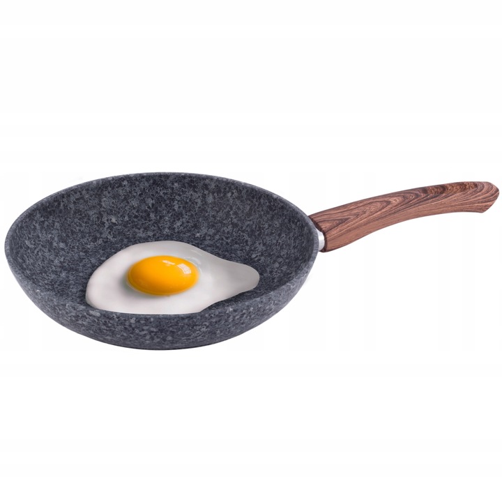 Тиган Kamille, Гранит/Алуминий, 24 см, Сив