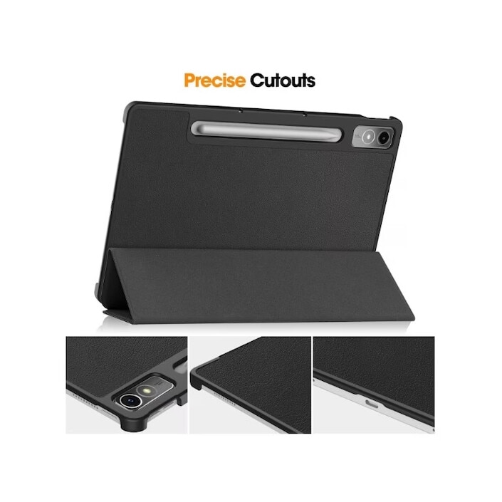 Husa pentru tableta JENUOS® pentru LenovoTab P12 de 12, 7 inchi, rezistenta la cadere, neagra