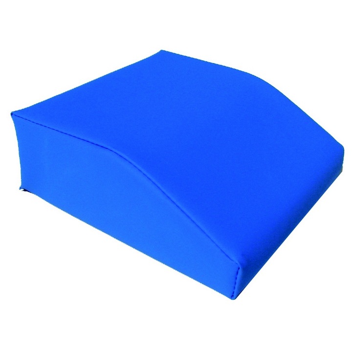 Perna din spuma, acoperita cu husa din PVC, cu fermoar, dimensiune 27x24x4-10 cm