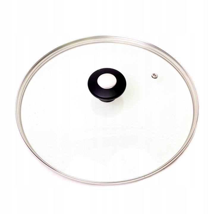 Capac Kamille pentru tigaie, sticla, margine metalica, 24 cm