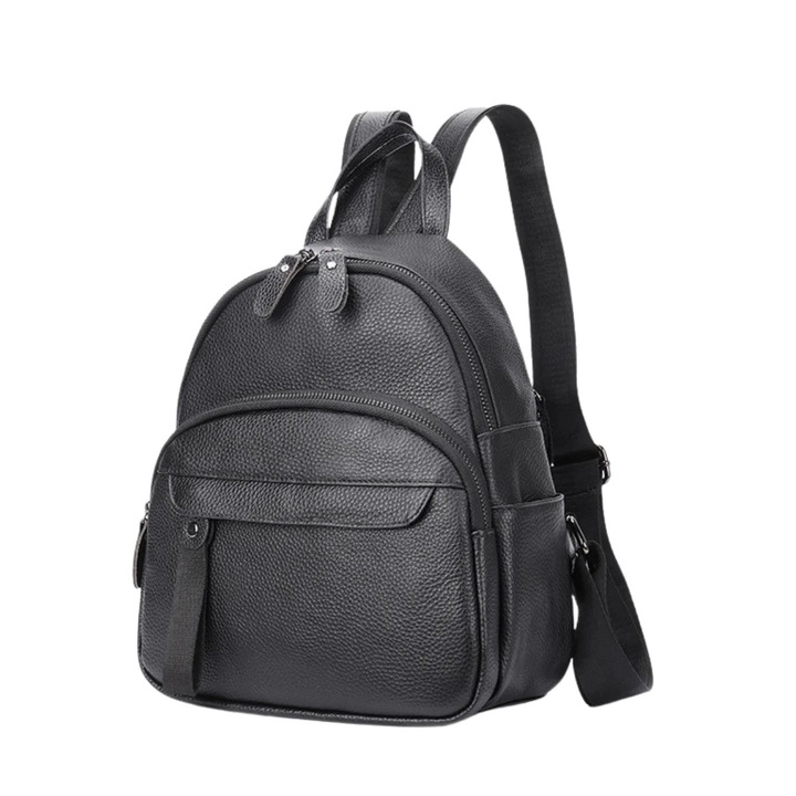 Rucsac dama piele naturala, BUSY LDY & GTM® Grace, Negru