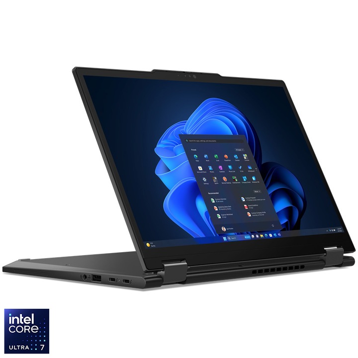 Laptop LenovoThinkPad X13 2-in-1 Gen 5 cu procesor Intel® Core™ Ultra 7 155U pana la 4.8GHz, 13.3" WUXGA, IPS, touch, 32GB LPDDR5x, 1TB SSD, Intel® Graphics, Windows® 11 Pro, Black, 3y on-site Premium Care