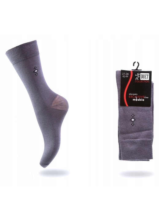 Ciorap Barbati, Bumbac cu Lycra, DUET, Negru, 39-41