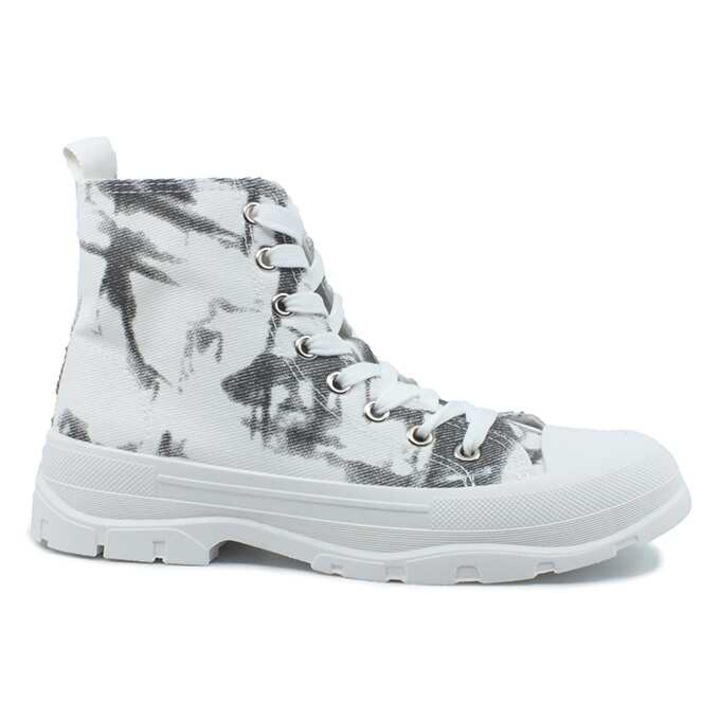 Tenisi inalti pentru femei Fashion cu talpa groasa si usoare cu sitem de inchidere siret cu brant moale L0