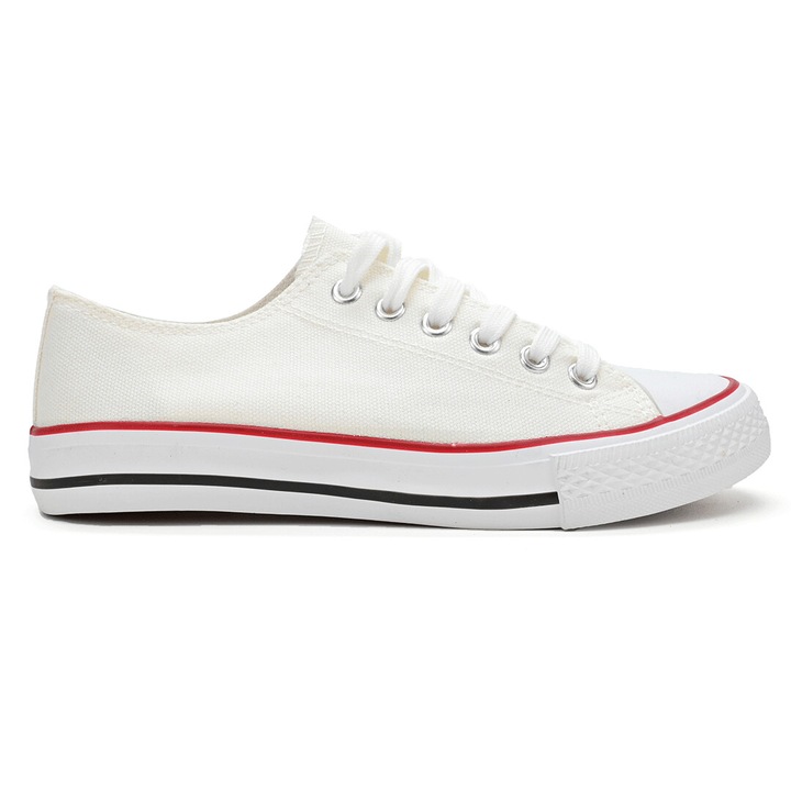 Tenisi de dama,Cu talpa joasa,TD1270, Alb