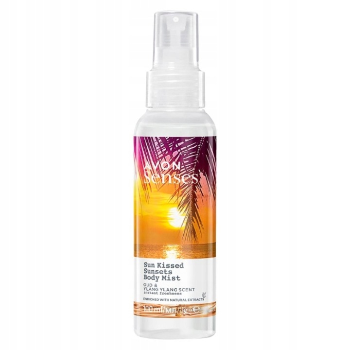 Spray de corp Avon Sun Kissed Sunsets, aroma mandarine/ylang-ylang, 100ml