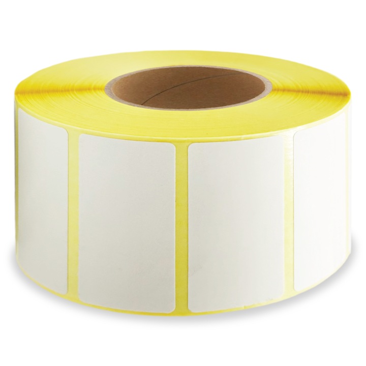 ROLTECH® termikus öntapadó címkék, 50 x 25 mm, 1500 címke/tekercs