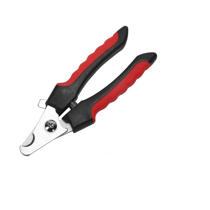 Cleste pentru taiat unghiile caini pisici, rosu