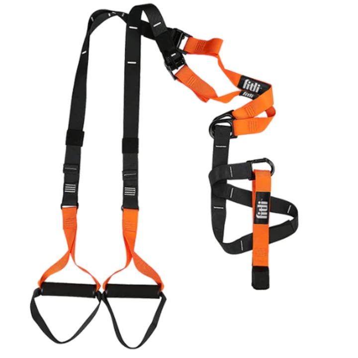 Sistem suspensie TRX Crossfit, Negru-Portocaliu
